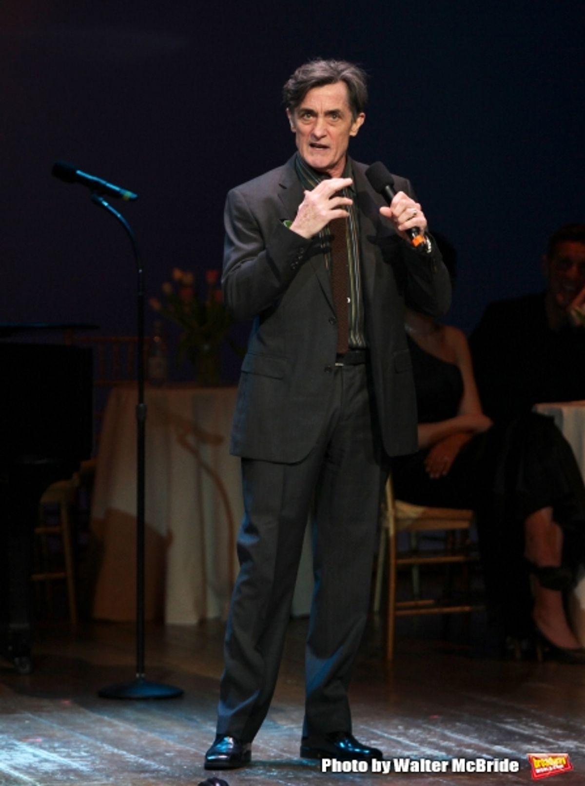 Roger Rees performing in ''Angela Lansbury and Friends Salute Terrence McNally'' - A Benefit for the Acting Company in New York City. at 