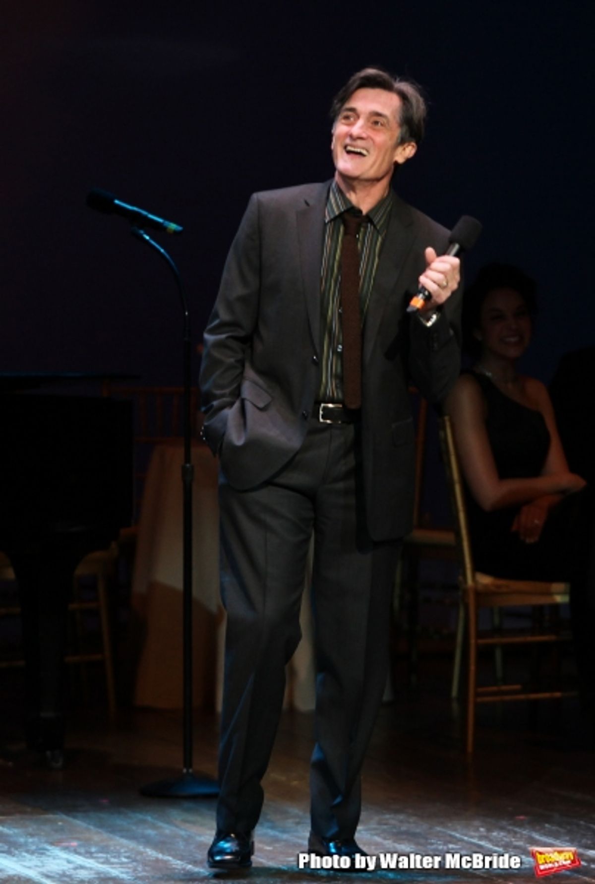Roger Rees performing in ''Angela Lansbury and Friends Salute Terrence McNally'' - A Benefit for the Acting Company in New York City. at 