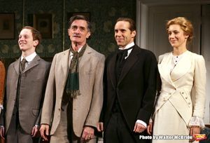 Spencer Davis Milford, Roger Rees, Alessandro Nivola and Charlotte Parry during the Opening Night Curtain Call for ''The Winslow Boy'' at the American Airlines Theatre on October 17, 2013 in New York City. @ BroadwayWorld Spencer Davis Milford, Roger Rees, Alessandro Nivola and Charlotte Parry during the O Photo