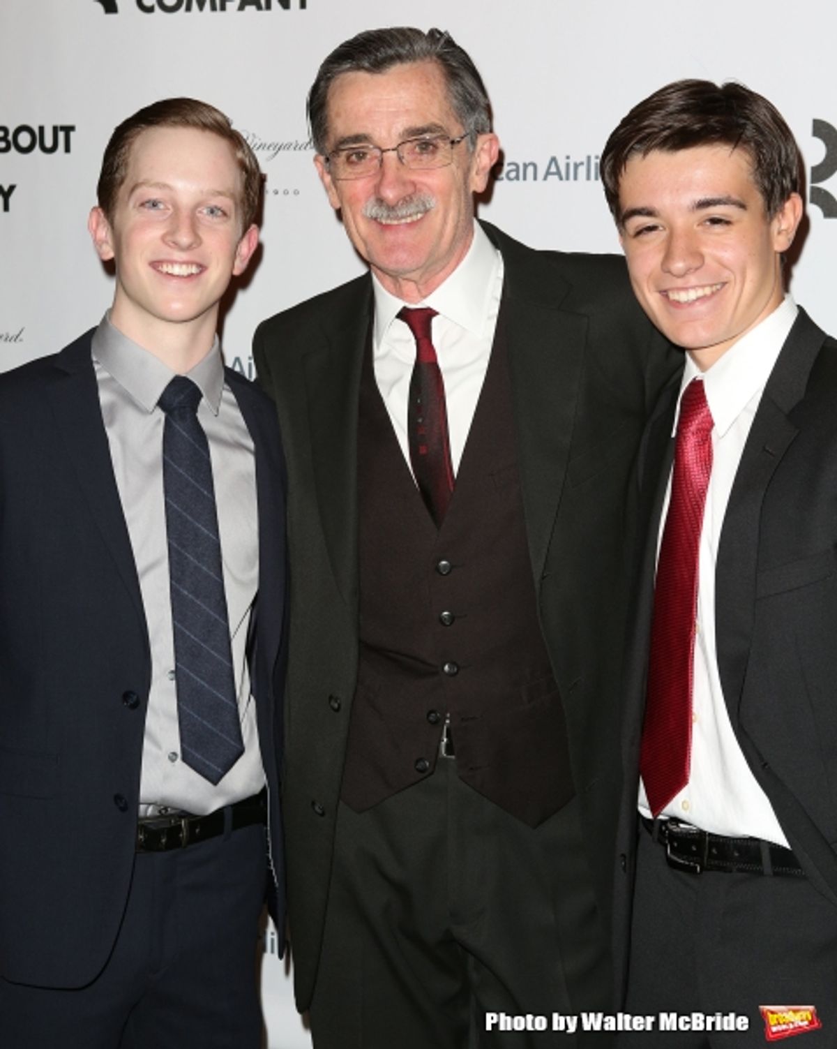 Spencer Davis Milford, Roger Rees and Ryan Quigley attend the Opening Night After Party for ''The Winslow Boy''  at the American Airlines Theatre on October 17, 2013 in New York City. at 