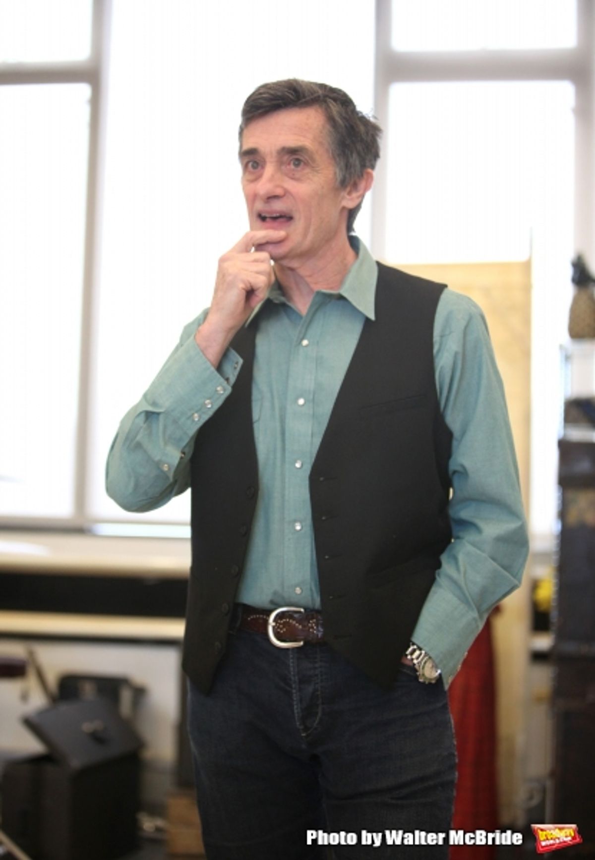 Roger Rees (Director).attending the Meet & Greet for the Cast & Creative Team of ''Peter And The Starcatcher'' at Ballet Hispanico in New York City on 3/9/2012. at 