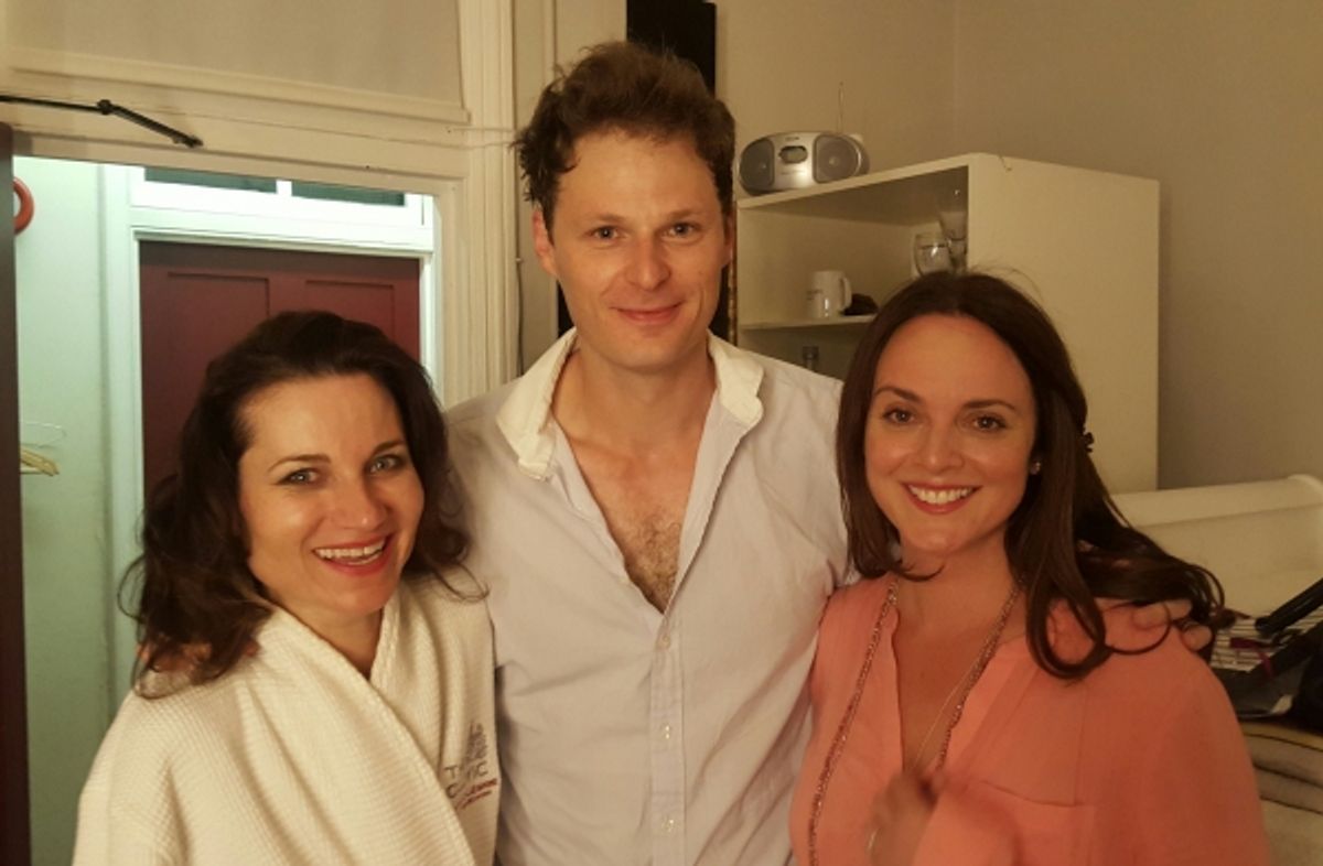Pictured: Kate Fleetwood, Rupert Young and Melissa Errico at 