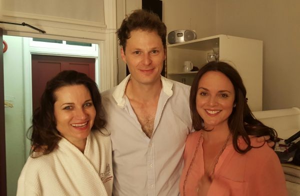 Pictured: Kate Fleetwood, Rupert Young and Melissa Errico Photo