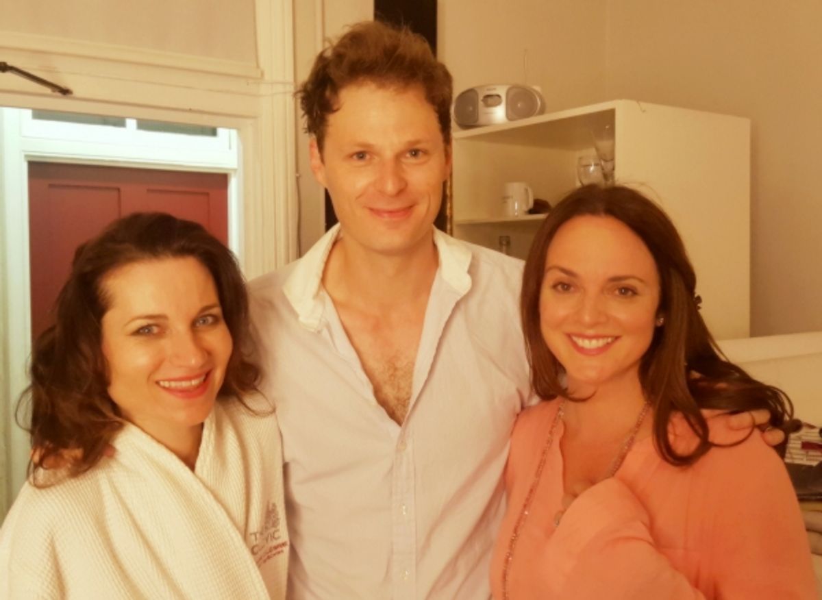 Pictured: Kate Fleetwood, Rupert Young and Melissa Errico at 