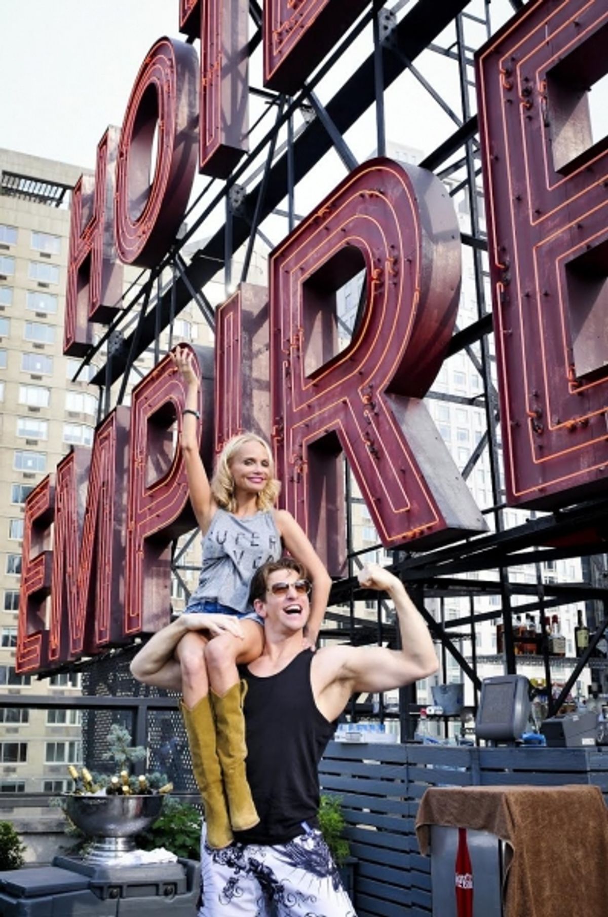 Kristin Chenoweth, Andy Karl at 