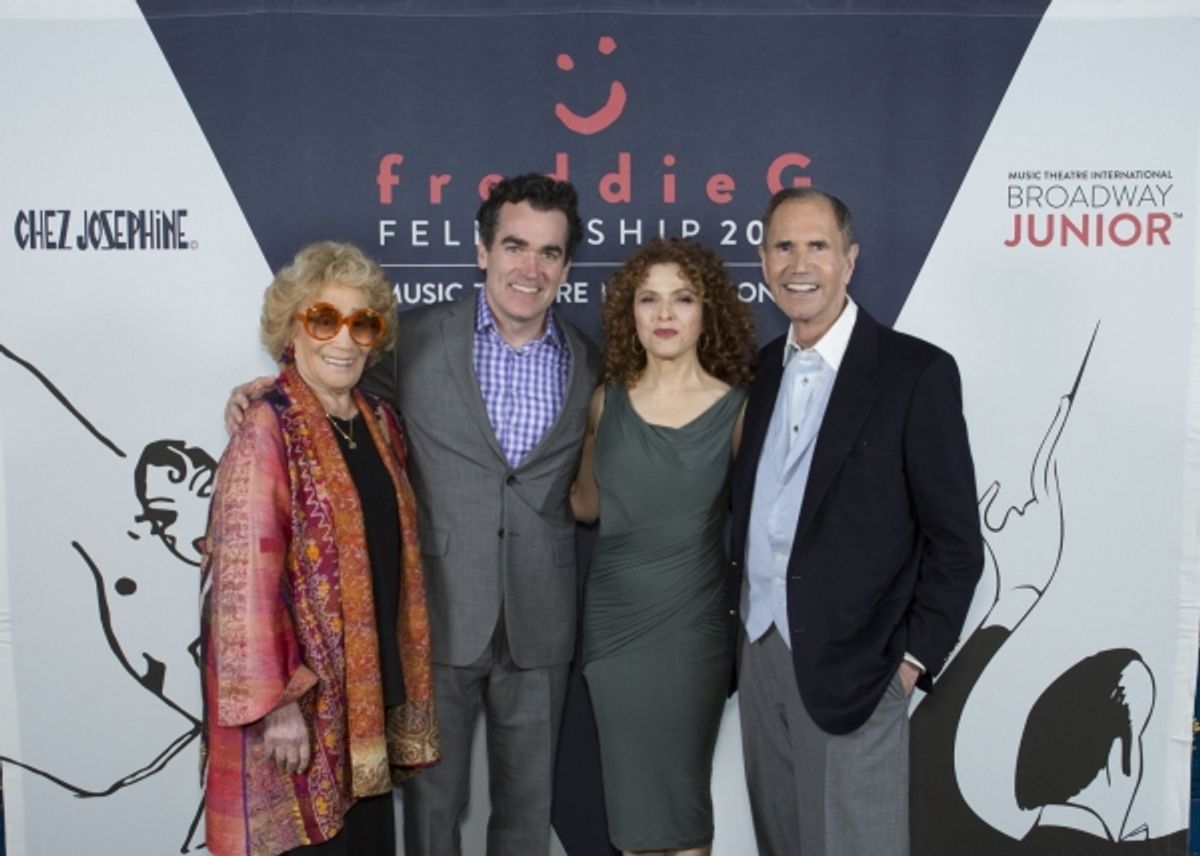 Myrna Gershon, Brian d&#39;Arcy James, Bernadette Peters, Freddie Gershon at 