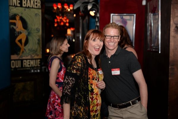 Teacher Debbie Rollins and Broadway Sound Designer Matt Kraus Photo