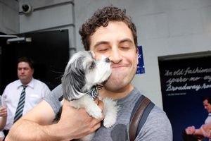 Brandon Uranowitz and Tinkerbelle the Dog Photo