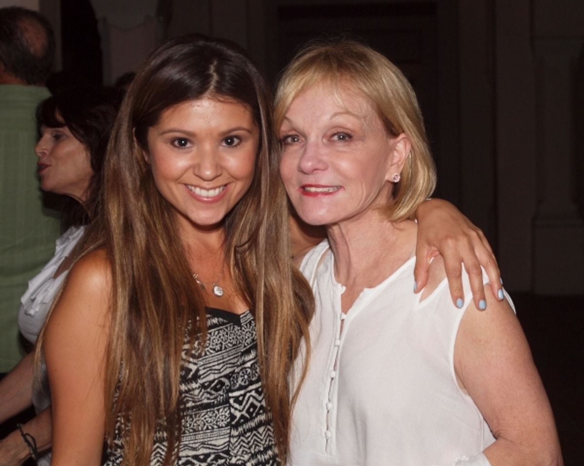 Valerie Rose Curiel and Cathy Rigby at 