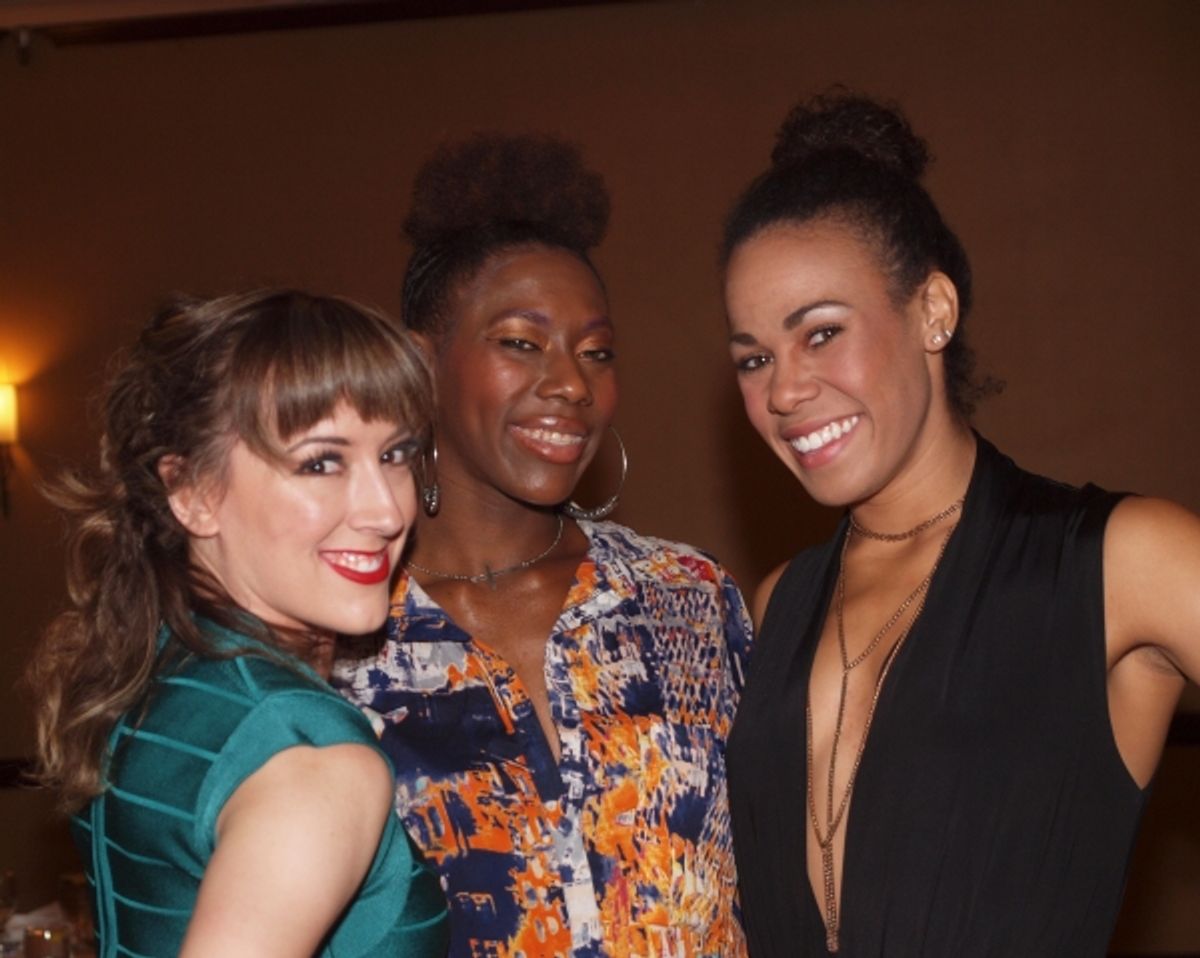 Tiffany Reid, Arlondriah Lenyea, and Christiana Powell at 