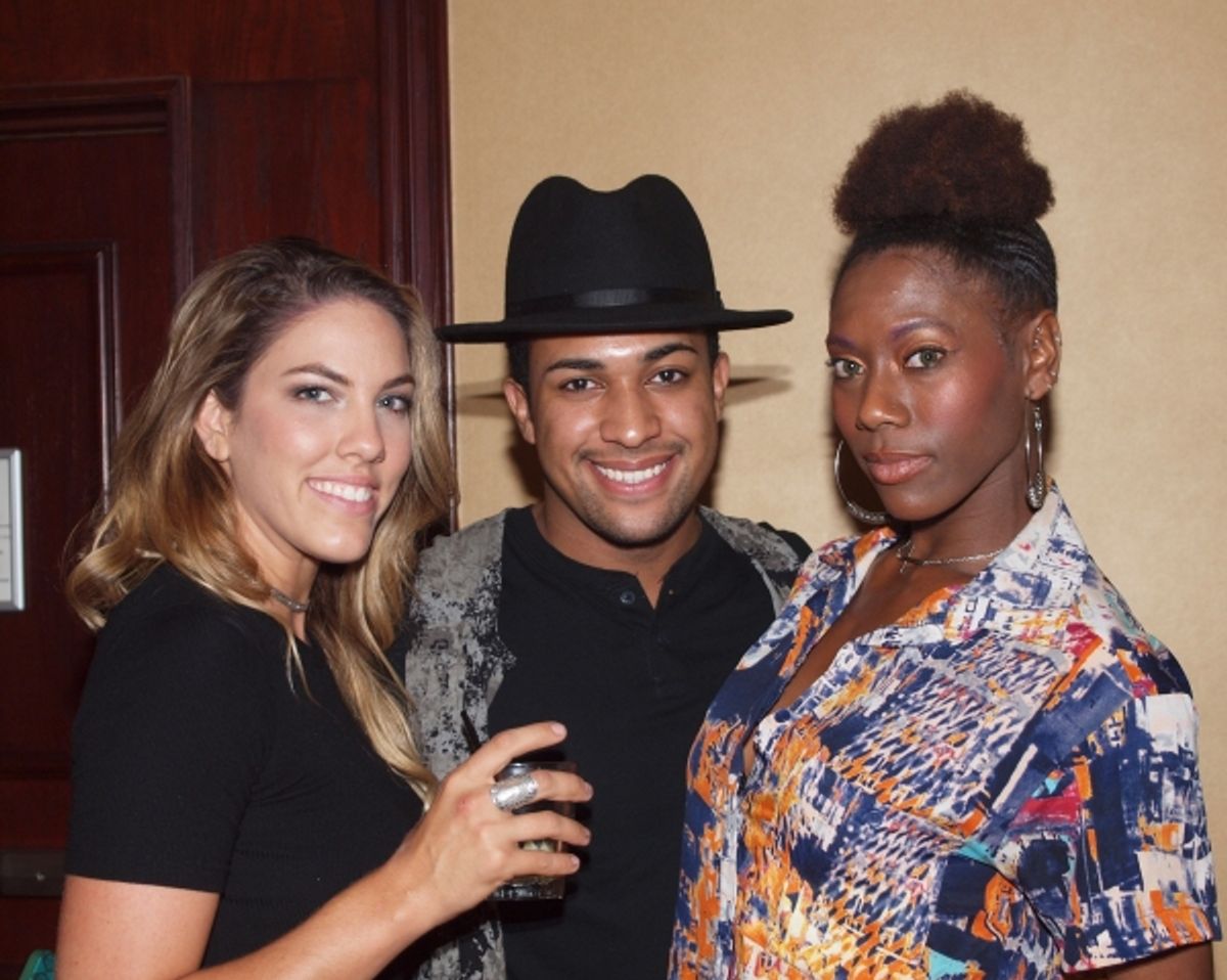 Rachel Farr, Dominique Alan Petit Frere, and Arlondriah Lenyea at 