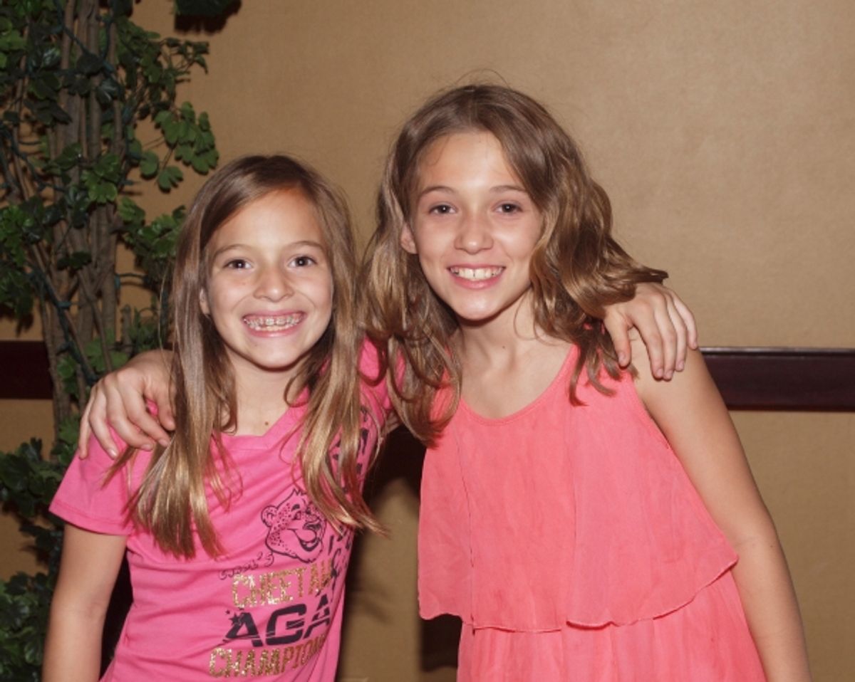 Mallory Barron and Danielle Barron at 