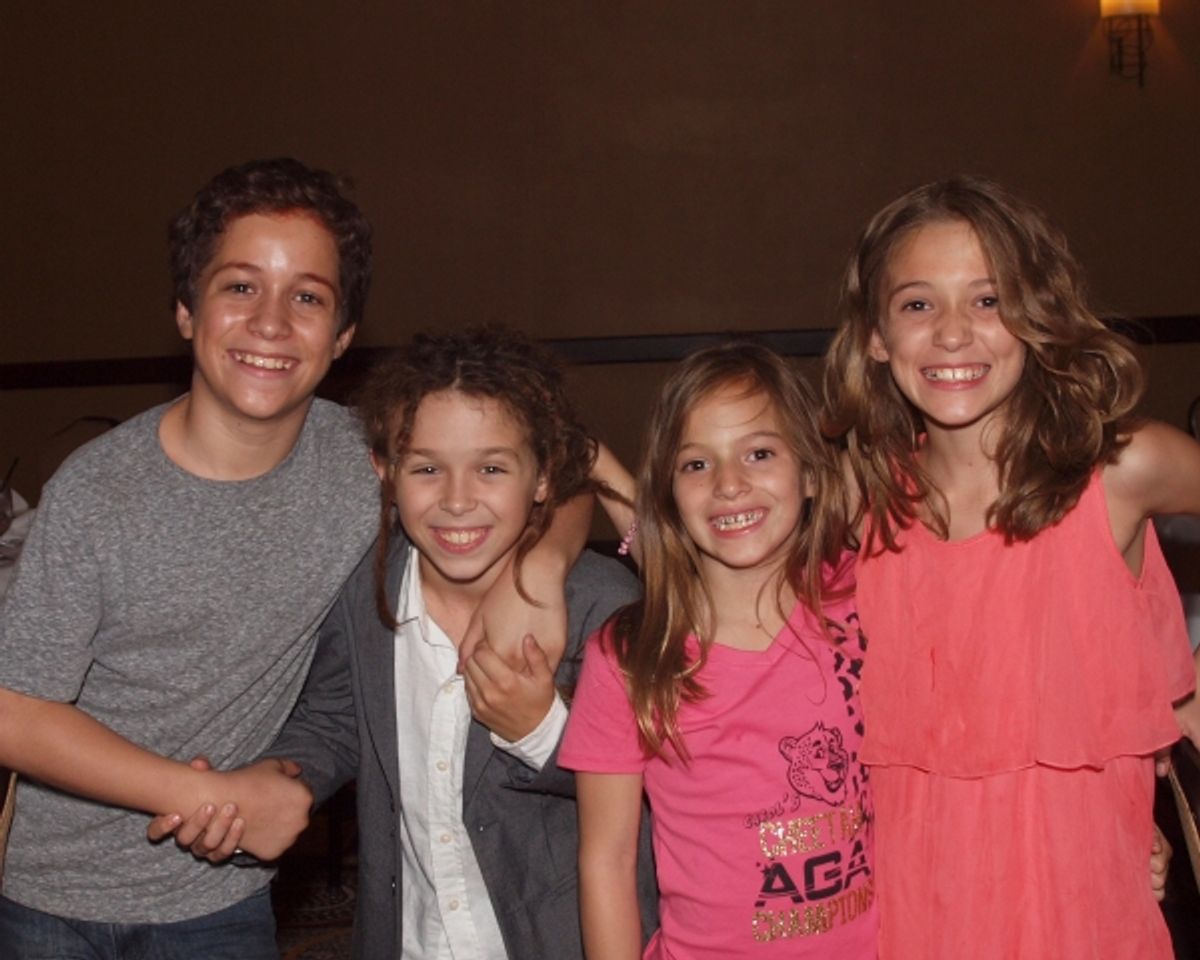 Jeremy Barron, Jude Mason, Mallory Barron, and Danielle Barron at 