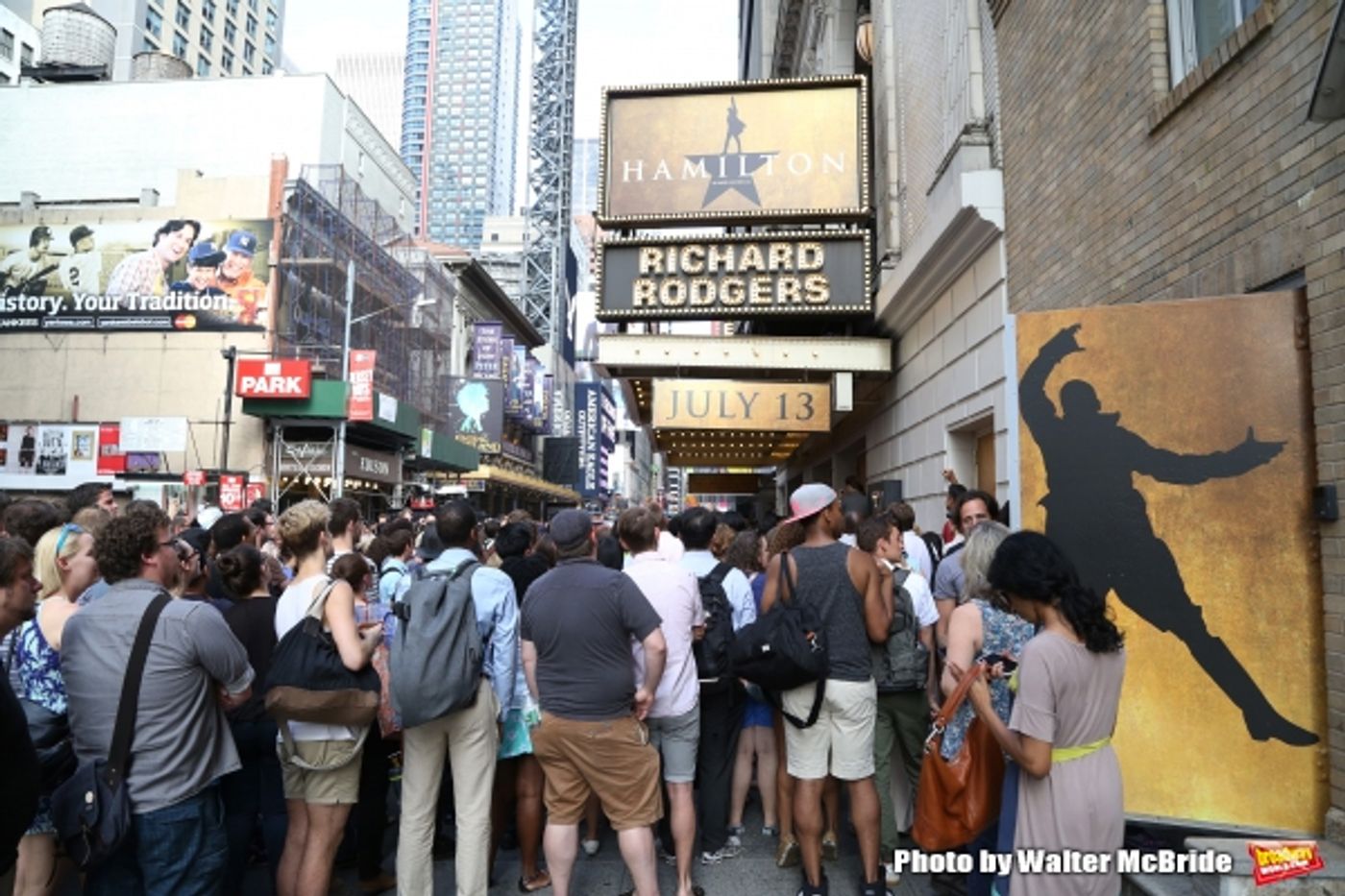 Photo Coverage: They Wanna Be in the Room Where It Happens- Fans Flock for HAMILTON's First Lottery!  Image