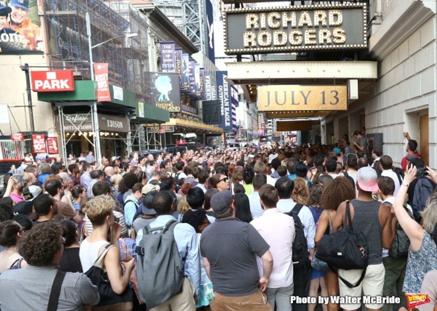 Photo Coverage: They Wanna Be in the Room Where It Happens- Fans Flock for HAMILTON's First Lottery!  Image