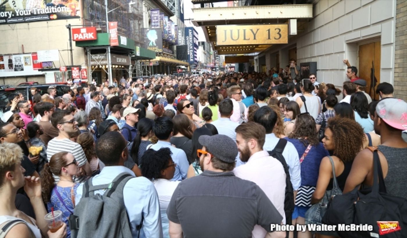 Photo Coverage: They Wanna Be in the Room Where It Happens- Fans Flock for HAMILTON's First Lottery!  Image