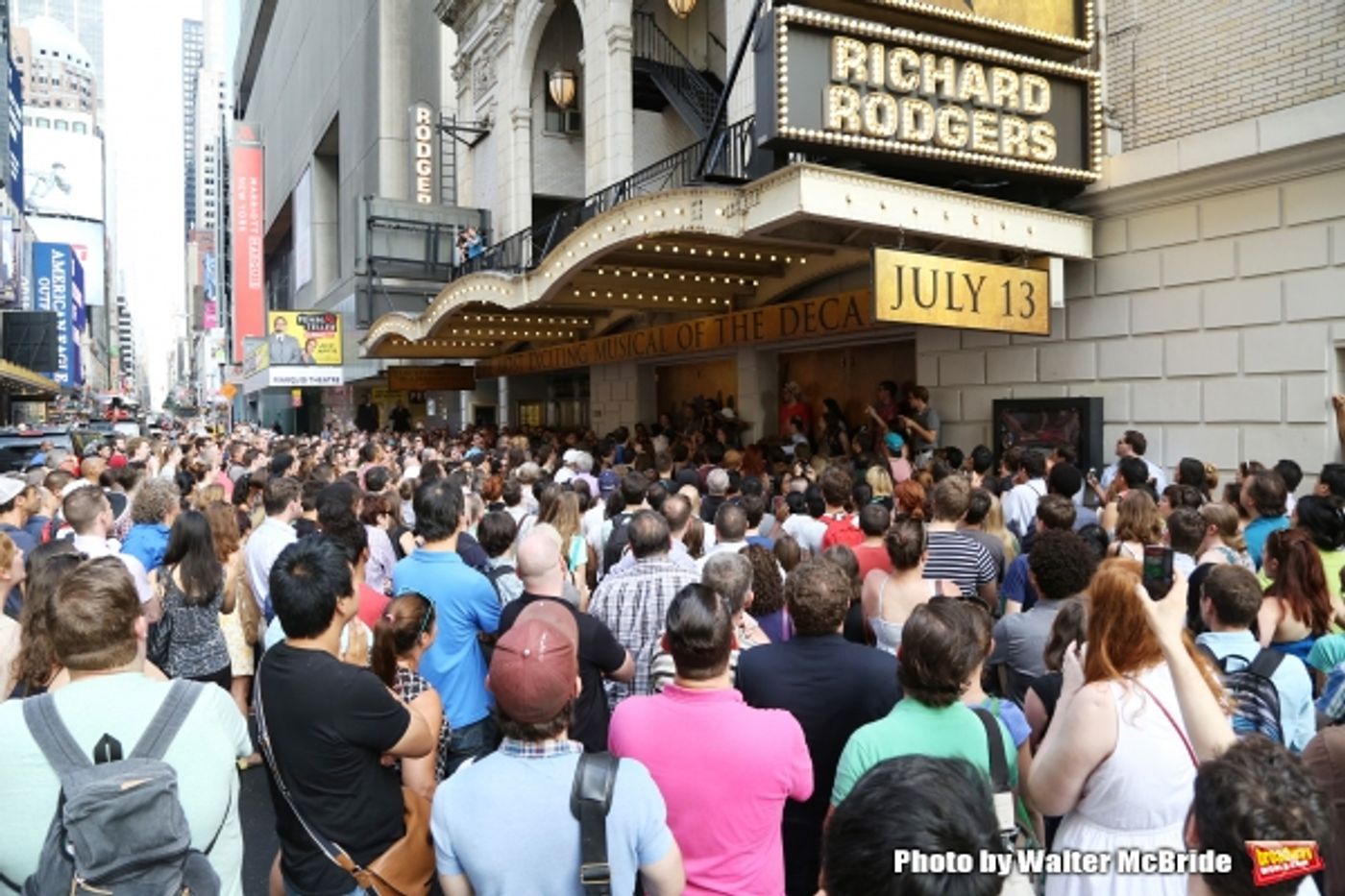 Photo Coverage: They Wanna Be in the Room Where It Happens- Fans Flock for HAMILTON's First Lottery!  Image