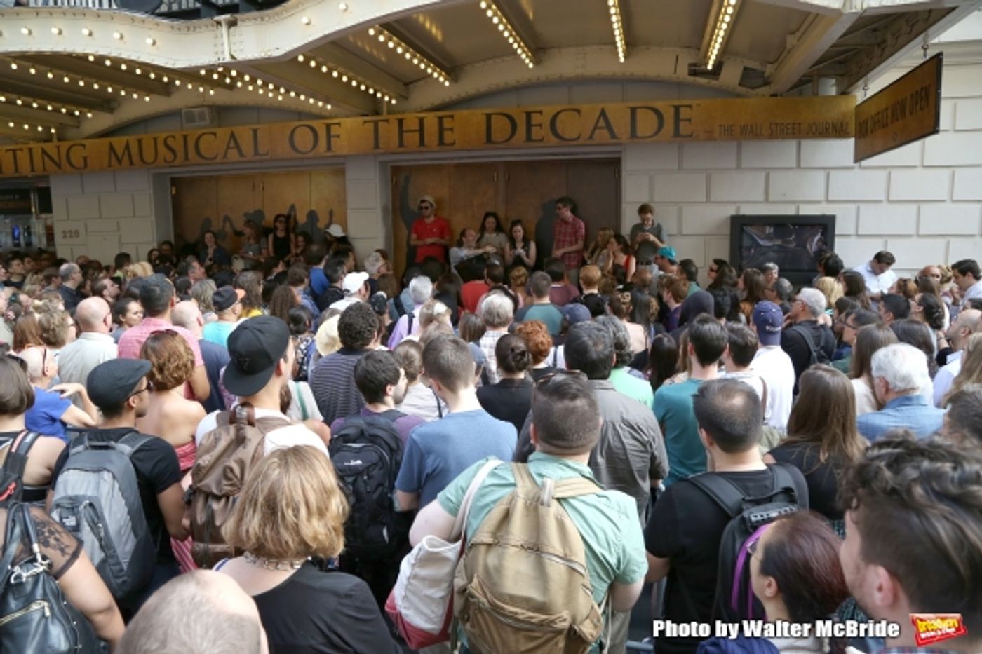 Photo Coverage: They Wanna Be in the Room Where It Happens- Fans Flock for HAMILTON's First Lottery!  Image