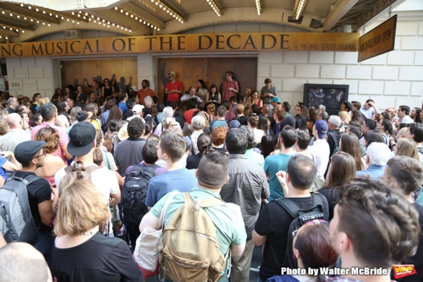 Photo Coverage: They Wanna Be in the Room Where It Happens- Fans Flock for HAMILTON's First Lottery!  Image