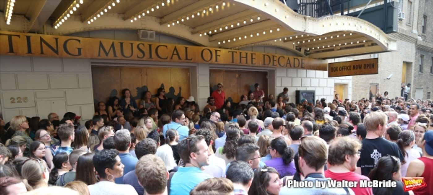 Photo Coverage: They Wanna Be in the Room Where It Happens- Fans Flock for HAMILTON's First Lottery!  Image