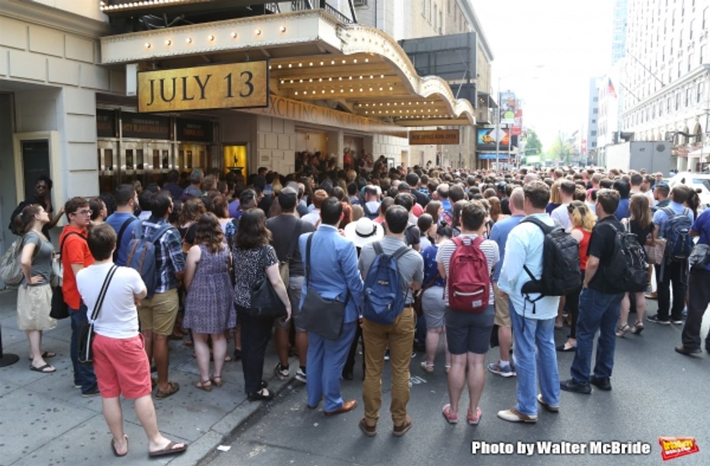 Photo Coverage: They Wanna Be in the Room Where It Happens- Fans Flock for HAMILTON's First Lottery!  Image