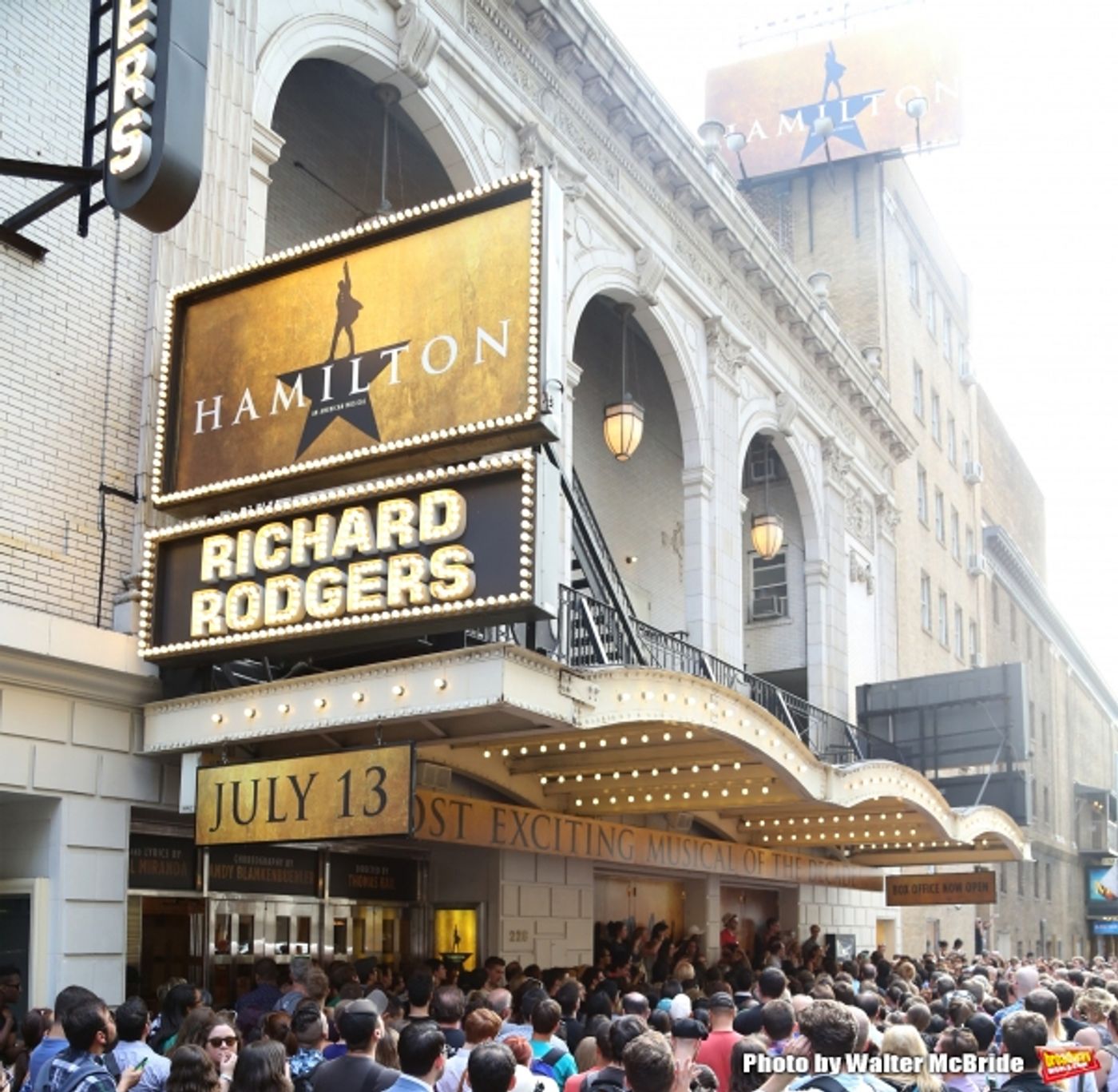 Photo Coverage: They Wanna Be in the Room Where It Happens- Fans Flock for HAMILTON's First Lottery!  Image