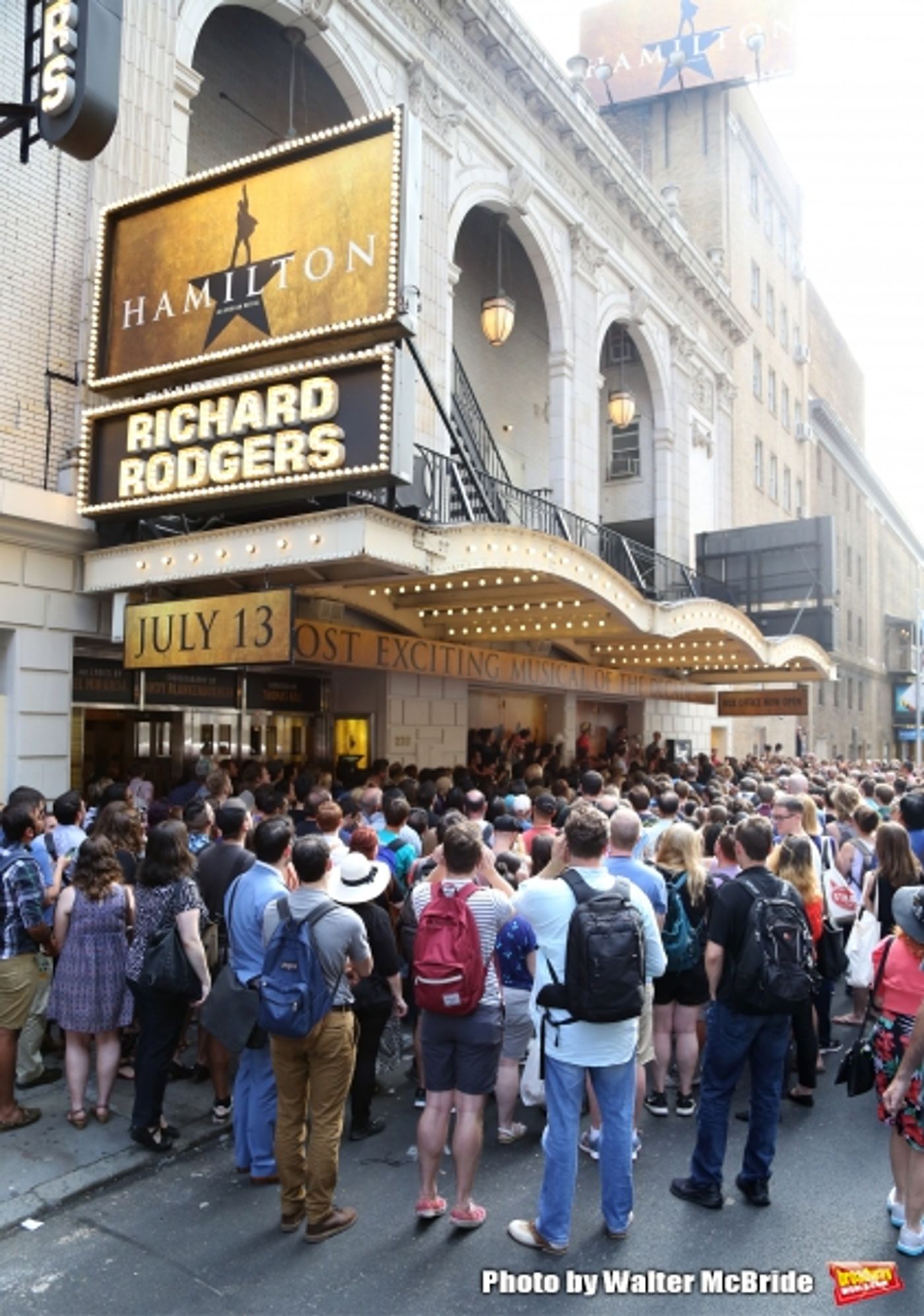 Photo Coverage: They Wanna Be in the Room Where It Happens- Fans Flock for HAMILTON's First Lottery!  Image