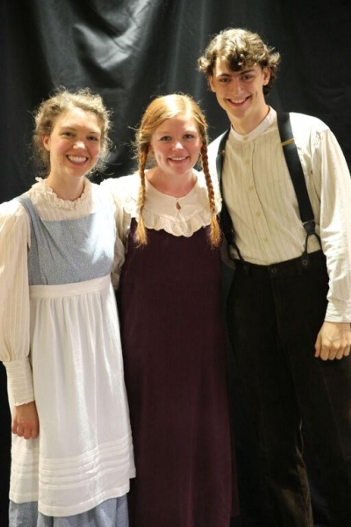 Jackie Richards as ''Diana Barry,'' Mary-Margaret Roberts as ''Anne Shirley,'' and Brando Crawford as ''Gilbert Blythe'' at 