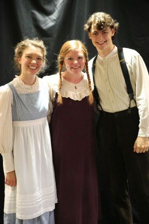 Jackie Richards as ''Diana Barry,'' Mary-Margaret Roberts as ''Anne Shirley,'' and Brando Crawford as ''Gilbert Blythe'' @ BroadwayWorld Jackie Richards as ''Diana Barry,'' Mary-Margaret Roberts as ''Anne Shirley,'' and Br Photo