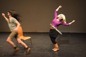 Jake Lasser and Emily Kaplan at Dixon Place Workshop Photo