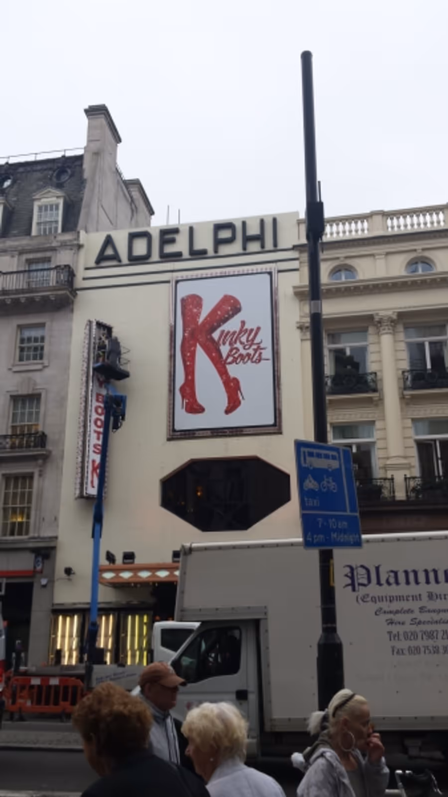 Photo Coverage: Marquee Is Up At The Adelphi For KINKY BOOTS! Image