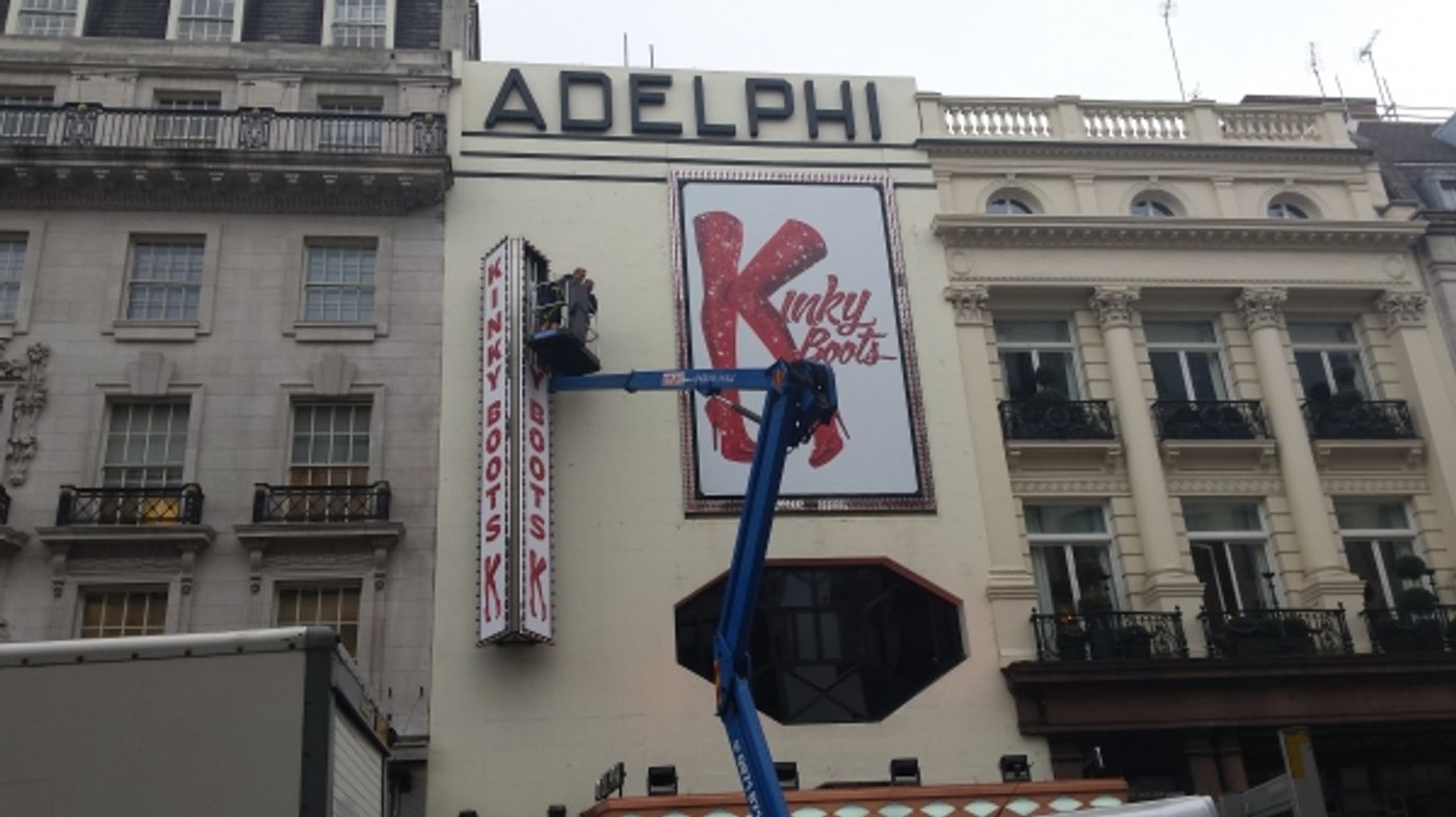 Photo Coverage: Marquee Is Up At The Adelphi For KINKY BOOTS! Photo Coverage: Marquee Is Up At The Adelphi For KINKY BOOTS! Image