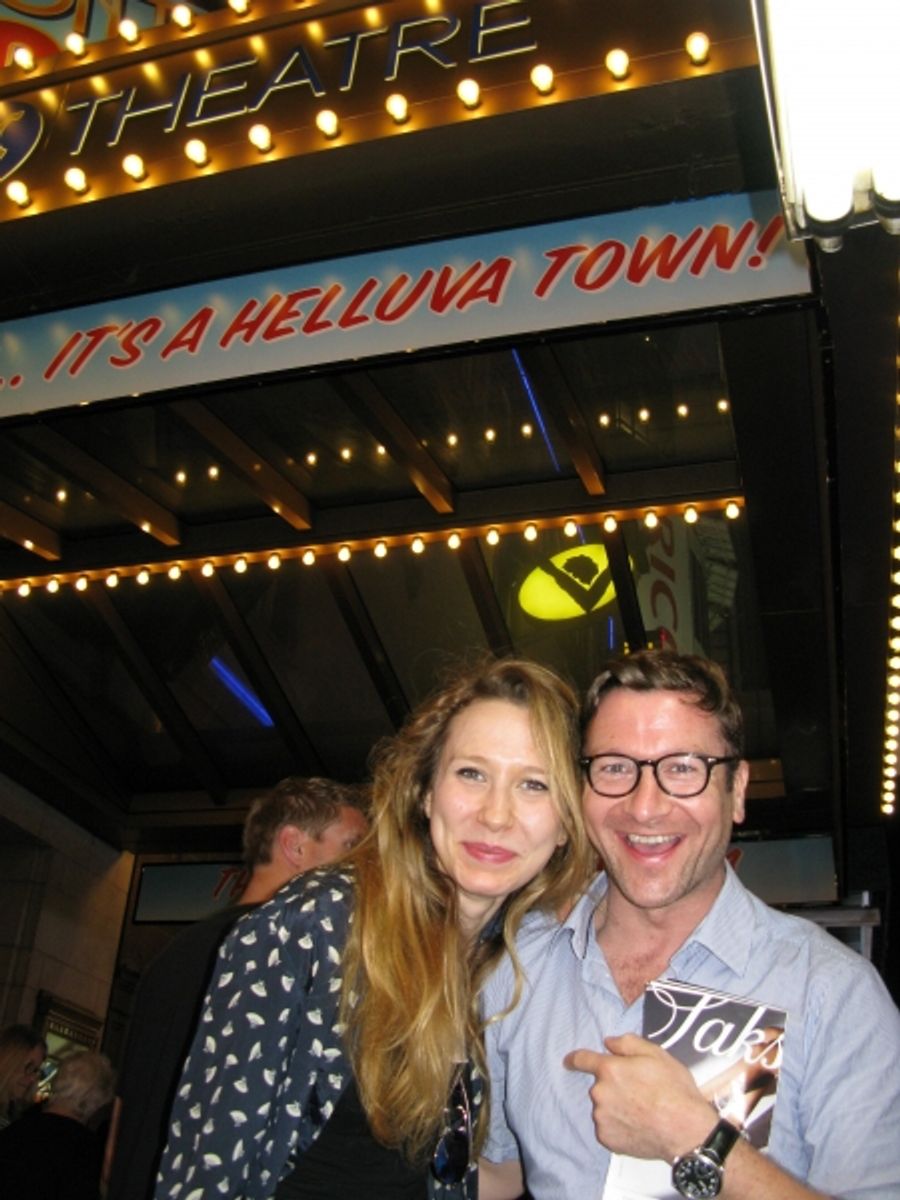 Photo Flash: 39 STEPS Stars Visit Broadway's ON THE TOWN Image