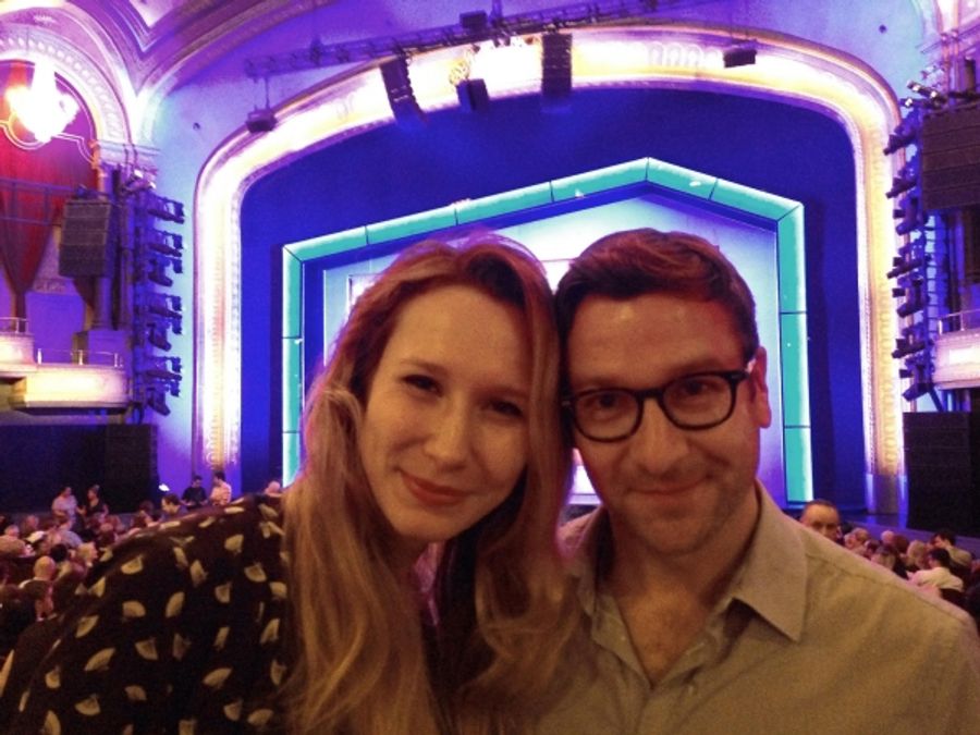 Photo Flash: 39 STEPS Stars Visit Broadway's ON THE TOWN Image