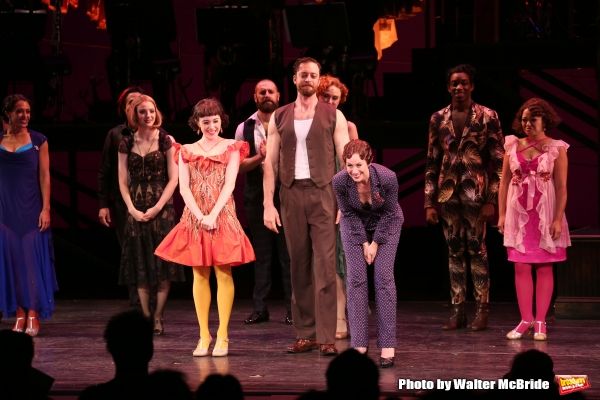 Talene Monahon, Ryan Andes and Miriam Shor with cast Photo