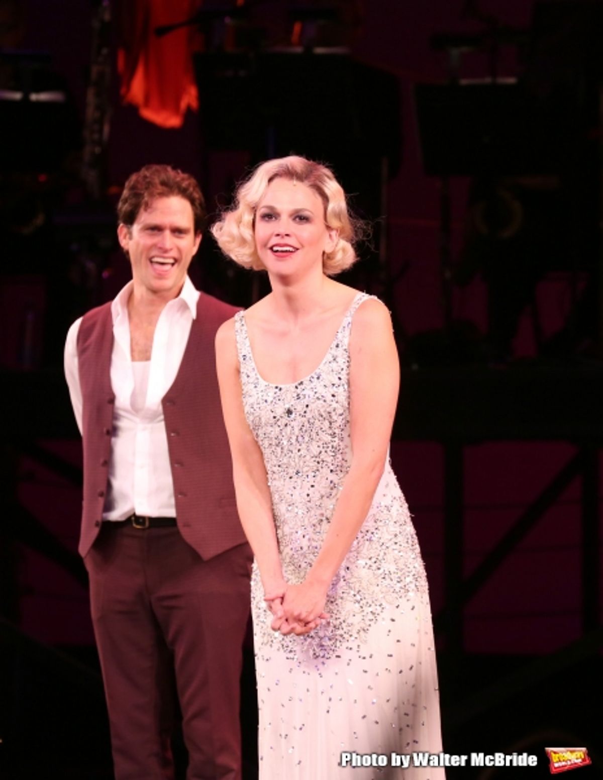 Steven Pasquale and Sutton Foster at 