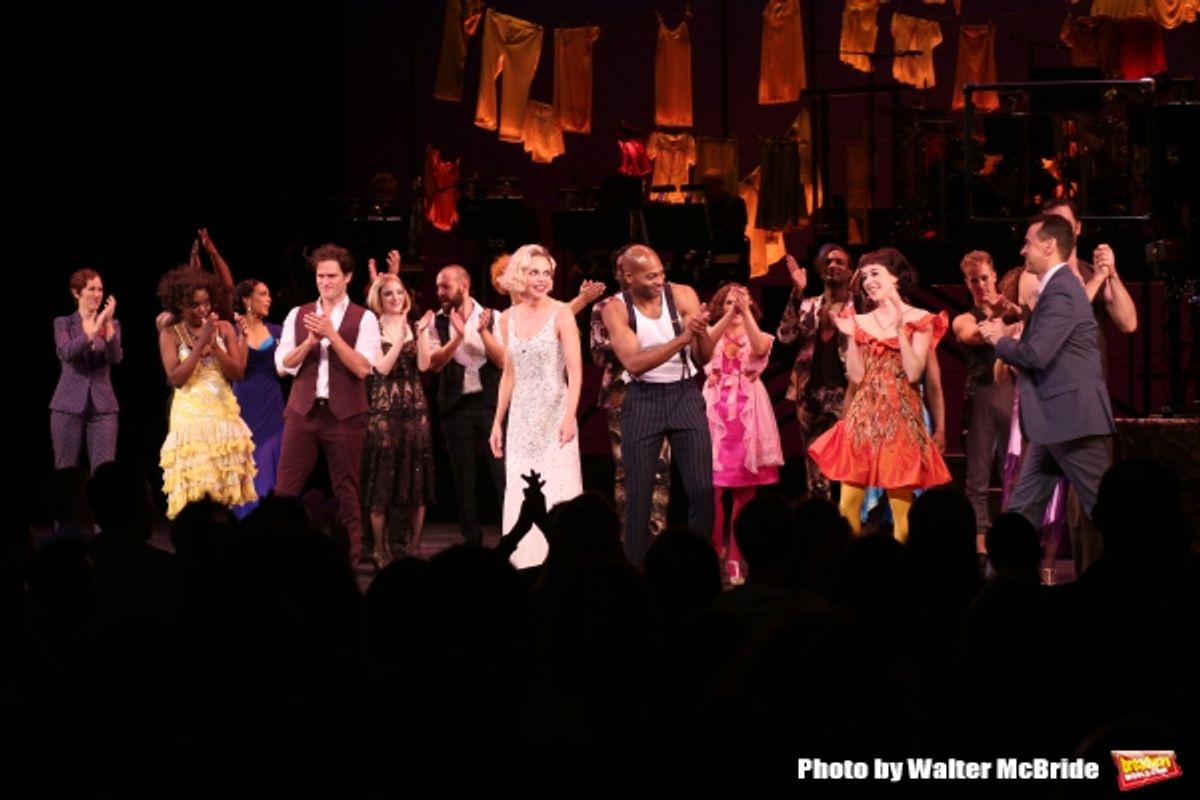 Miriam Shor, Joaquina Kalukango, Steven Pasquale, Sutton Foster, Brandon Victor Dixon, Talene Monahon, Ryan Andes and Andrew Lippa  at 