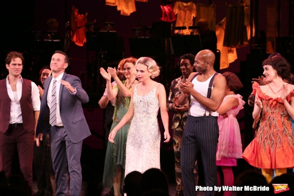 Steven Pasquale, Andrew Lippa, Sutton Foster, Brandon Victor Dixon and Talene Monahon at 