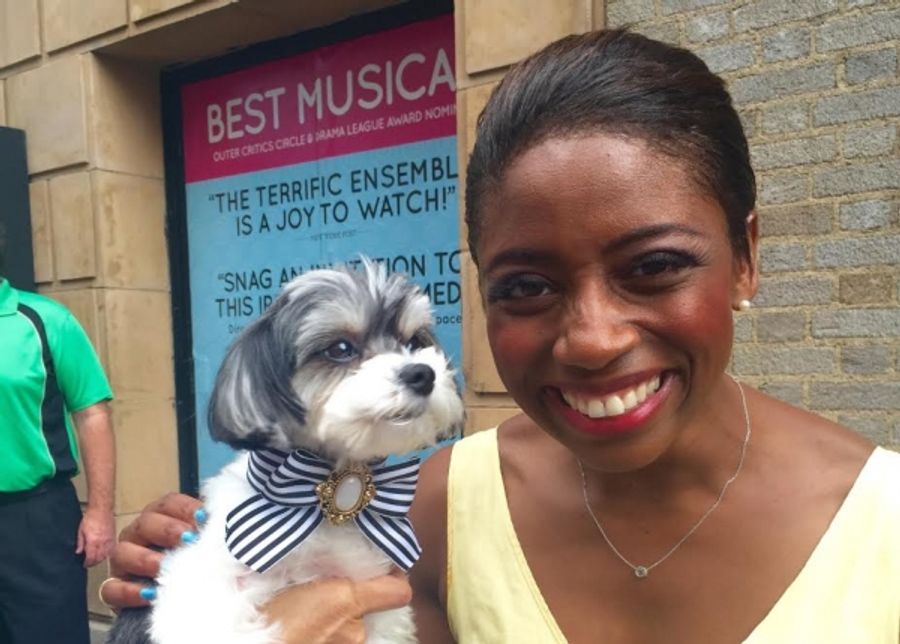 Photo Flash: Tinkerbelle the Dog Visits Broadway's IT SHOULDA BEEN YOU Image