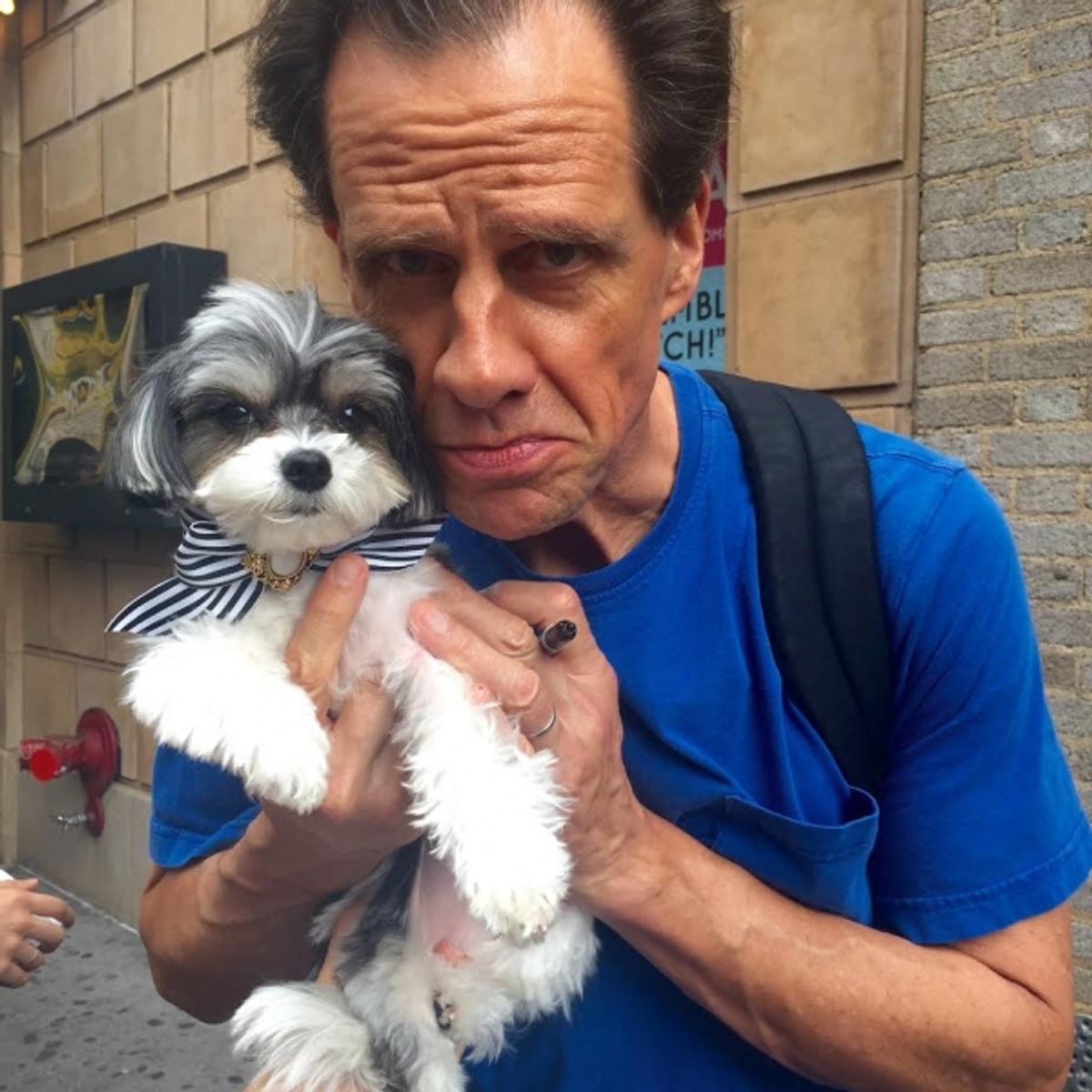 Tinkerbelle the Dog with Michael X. Martin at 