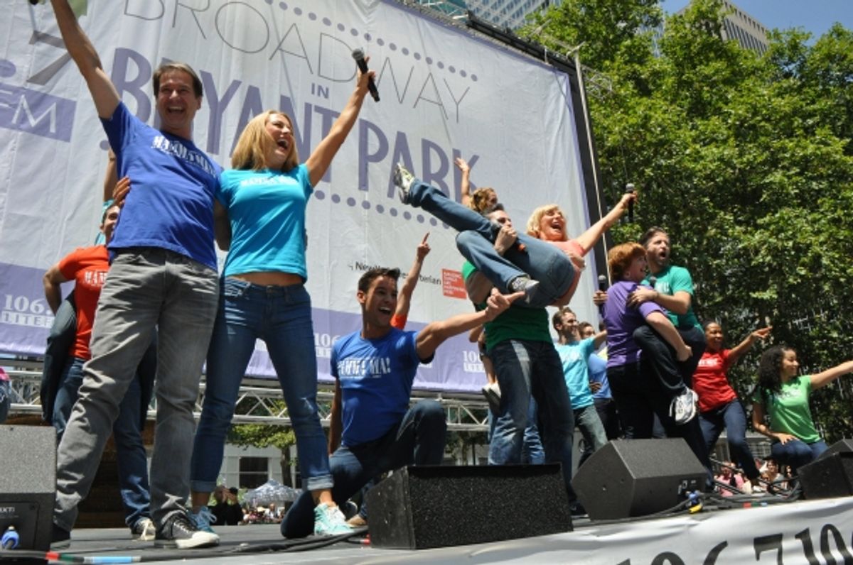 Paul DeBoy, Alison Ewing, Victor Wallace, Judy McLane, Mary Callanan and Jason Watson with cast members-Elena Ricardo, Tony Gonzalez, Traci Victoria, Neil Starkenberg, Taurean Everett, Deanna Aguinaga, Syndi Beaudoin, Allyson Carr, Antoinette Comer, Chris at 