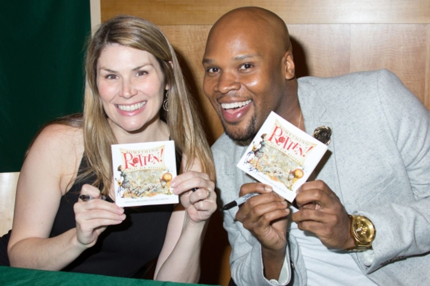 Photo Coverage: Cast of SOMETHING ROTTEN! Celebrates Album Release at Barnes & Noble  Image