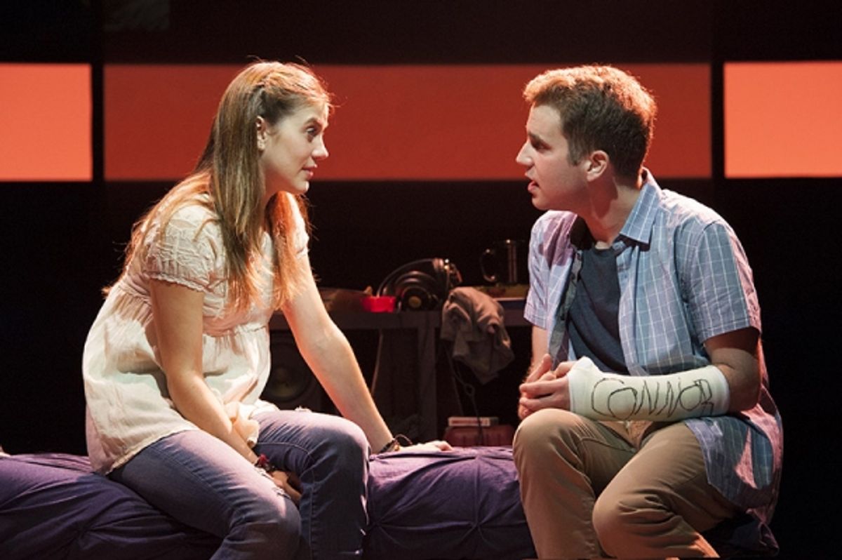 Laura Dreyfuss and Ben Platt at 