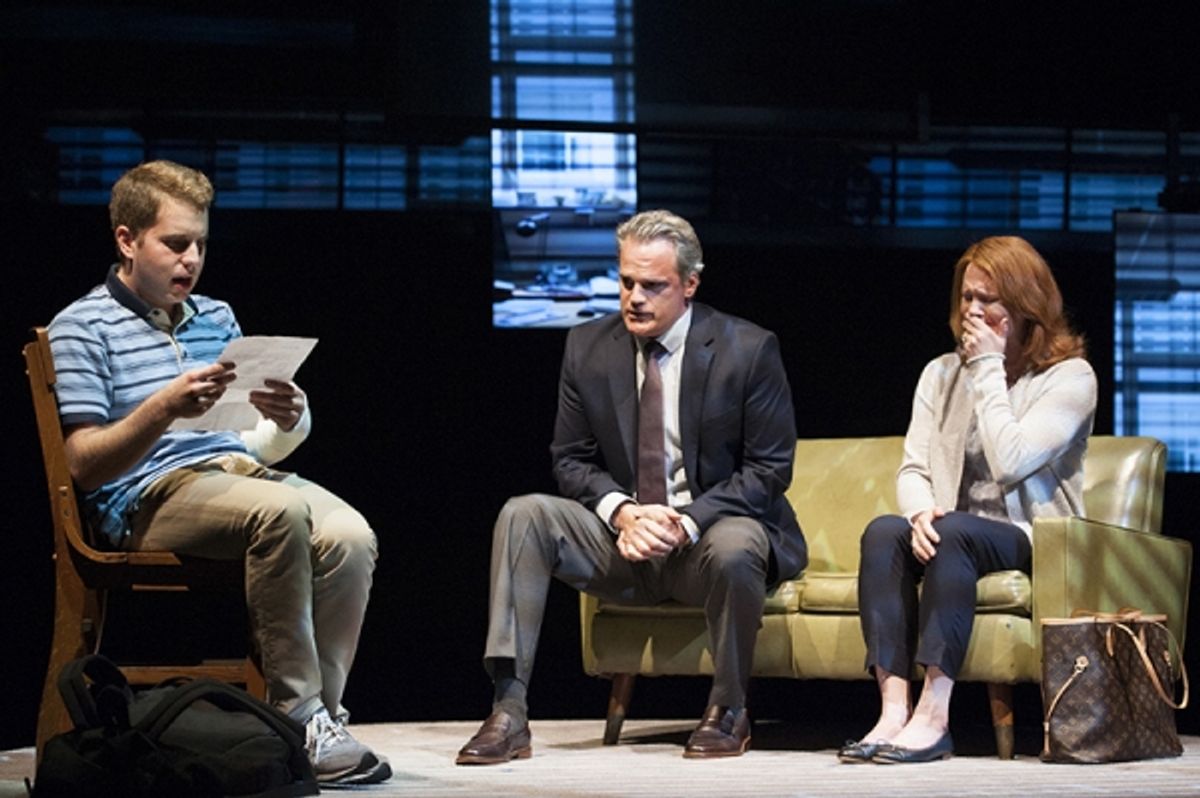 Ben Platt, Michael Park and Jennifer Laura Thompson at 