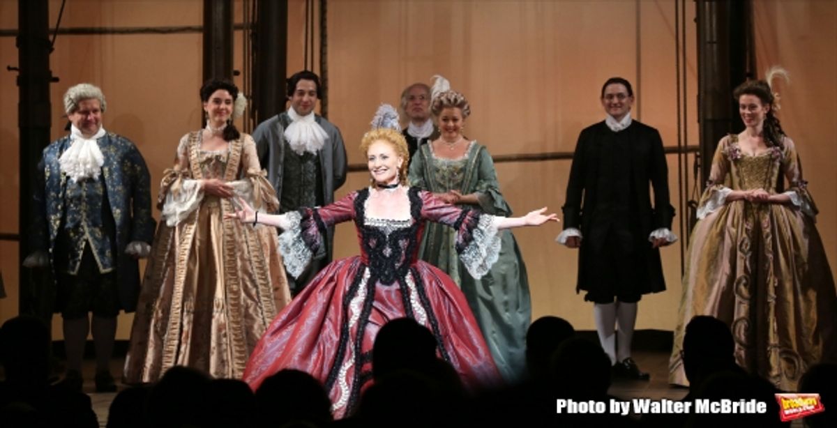 Elizabeth Ward Land and cast at 