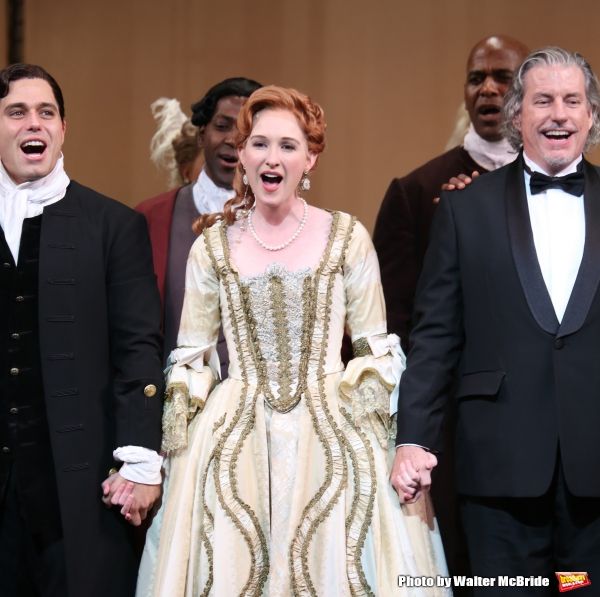 Josh Young, Erin Mackey and director Gabriel Barre Photo