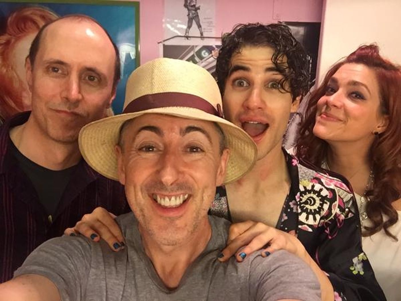 Photo Flash: Alan Cumming Visits Darren Criss in Final HEDWIG AND THE ANGRY INCH Performance  Image