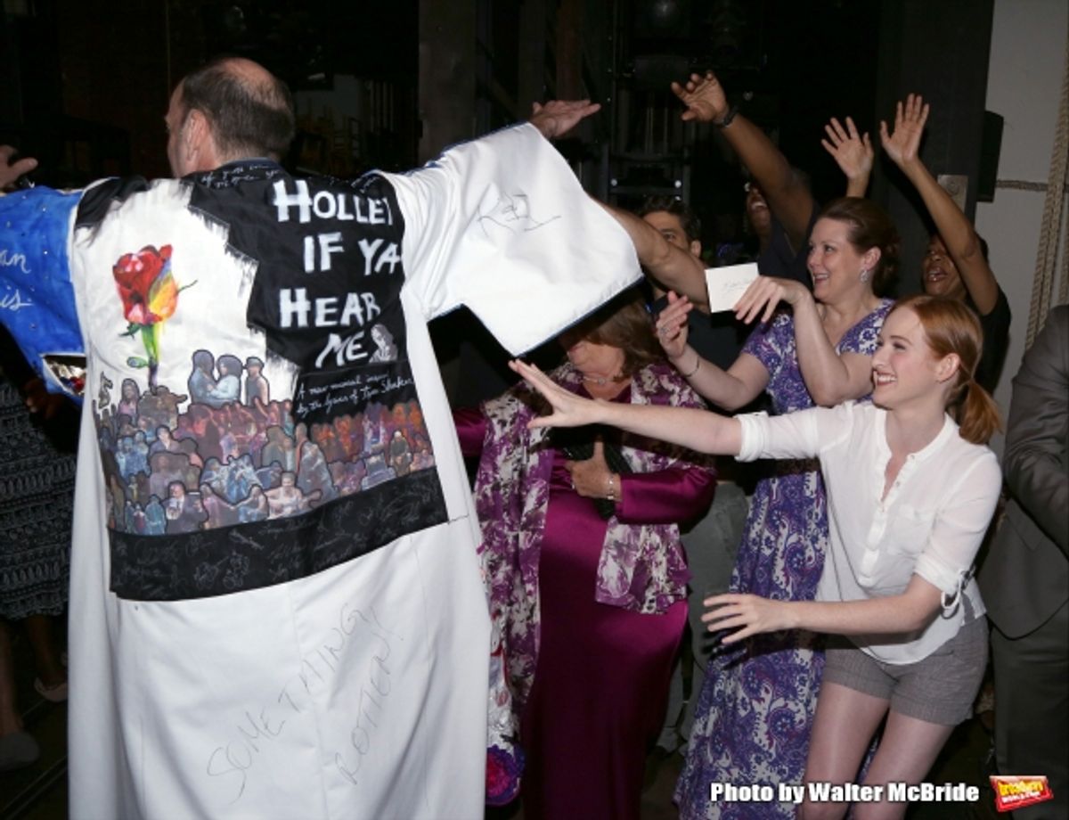 Dan Sharkey and cast at 