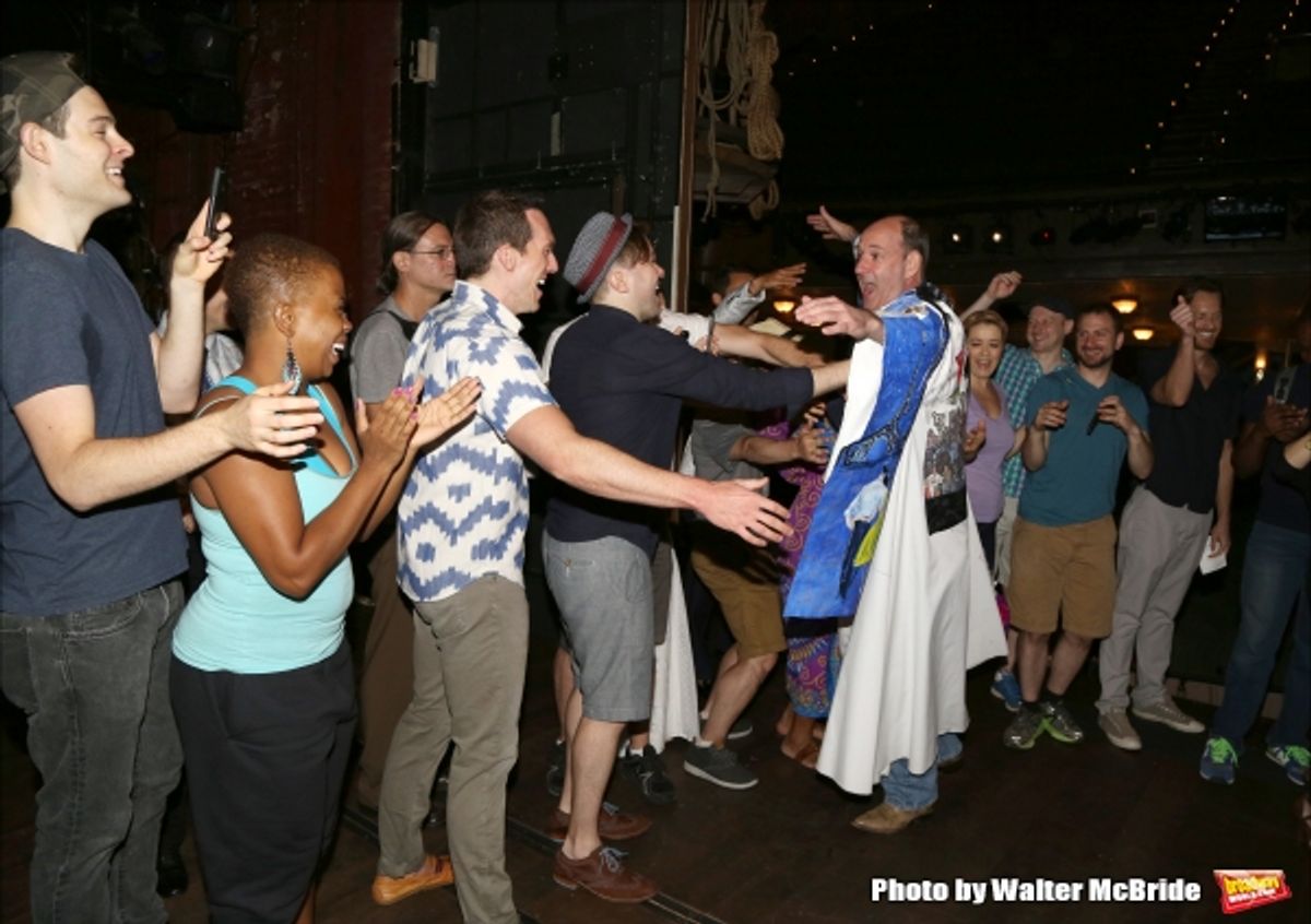 Carolyn Rossi Copeland with cast at 