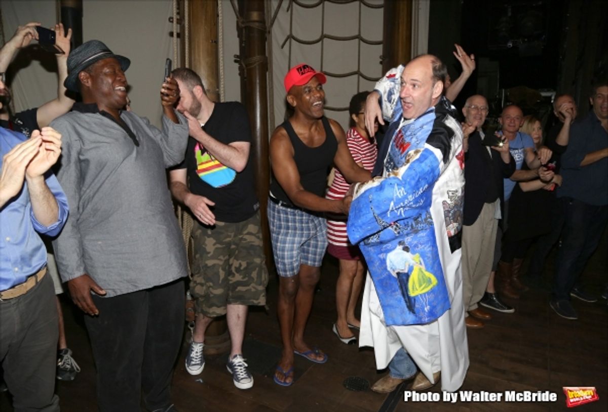 Dan Sharkey with Chuck Cooper and cast at 